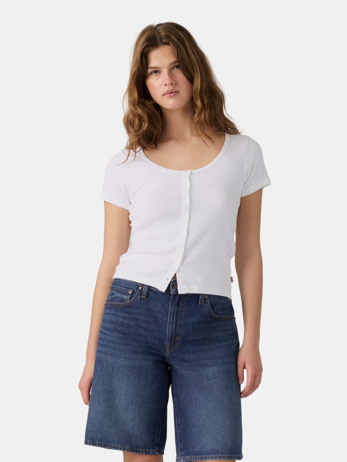 POLO MUJER LEVI'S AUSTEN BUTTON THROUGH BRIGHT - 1