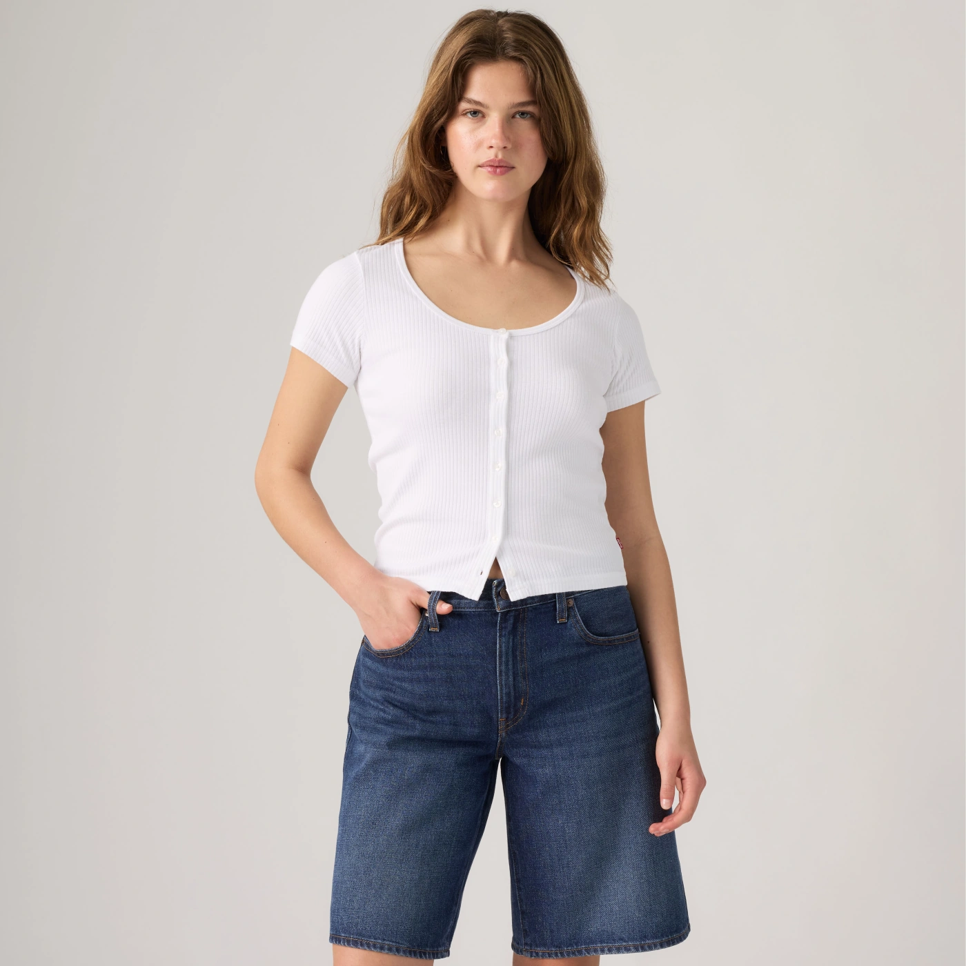 POLO MUJER LEVI'S AUSTEN BUTTON THROUGH BRIGHT - 1