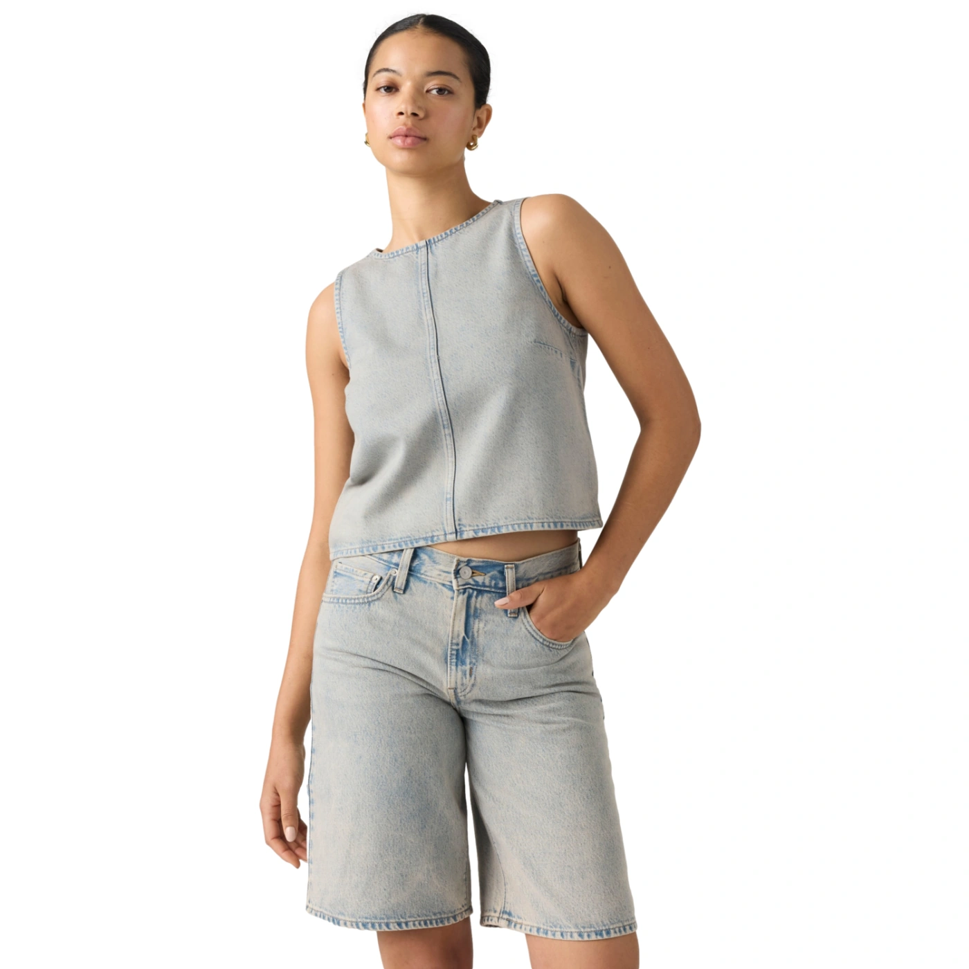 BLUSA ALGODÓN MUJER LEVI'S DENIM SHELL MINE TIME SHELL - 4