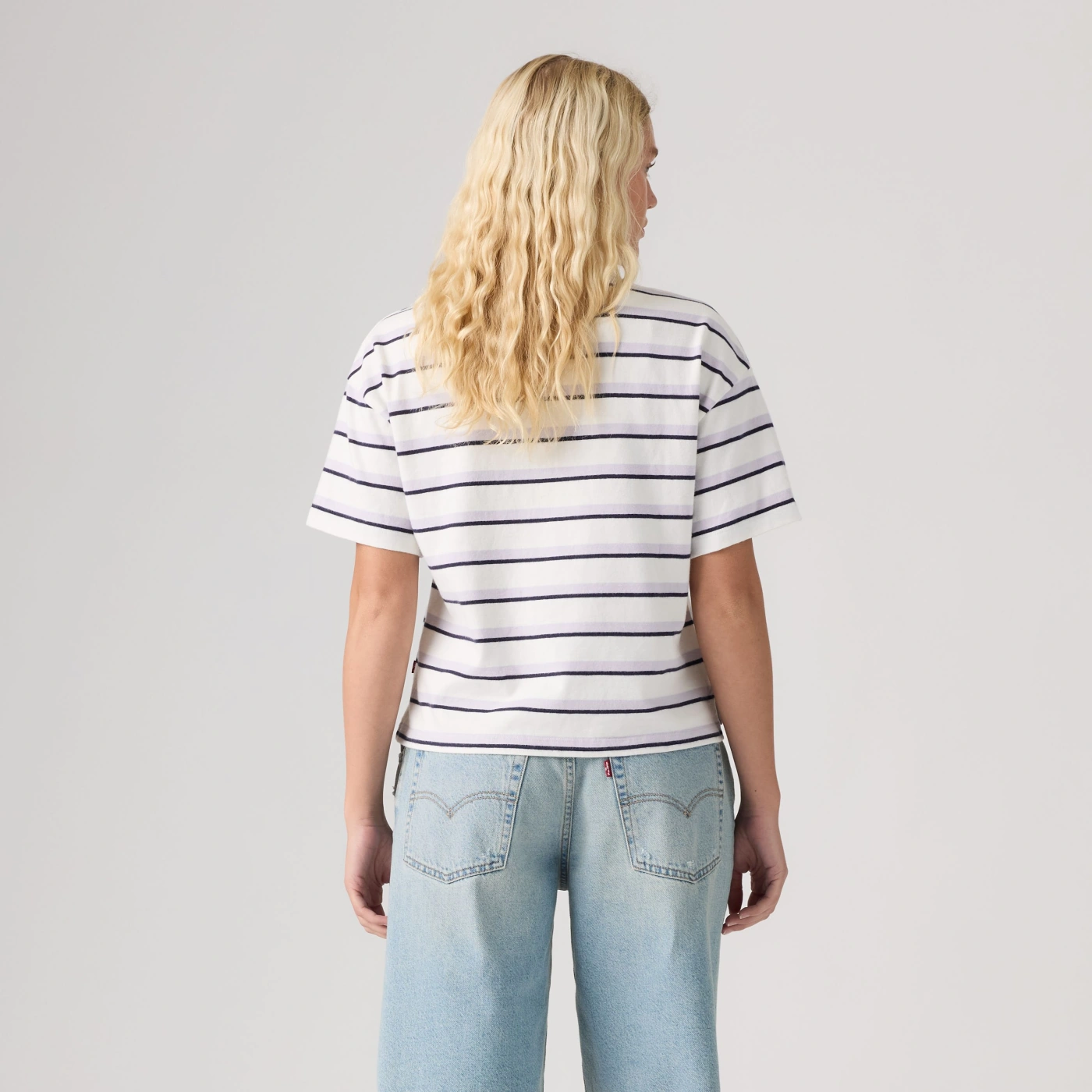POLO ALGODÓN MUJER LEVI'S RUGBY POLO Pepper Stripe LAVENDER BLUE - 2