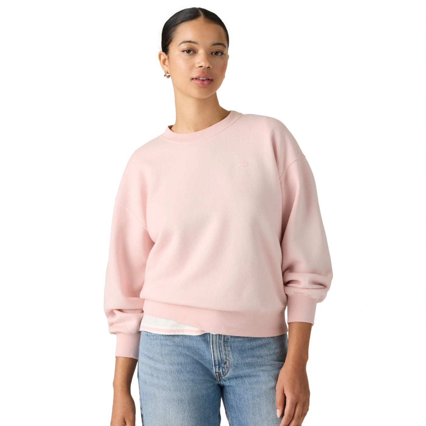 POLERA MUJER LEVI'S EVERYDAY CREW CRYSTAL PINK - 3