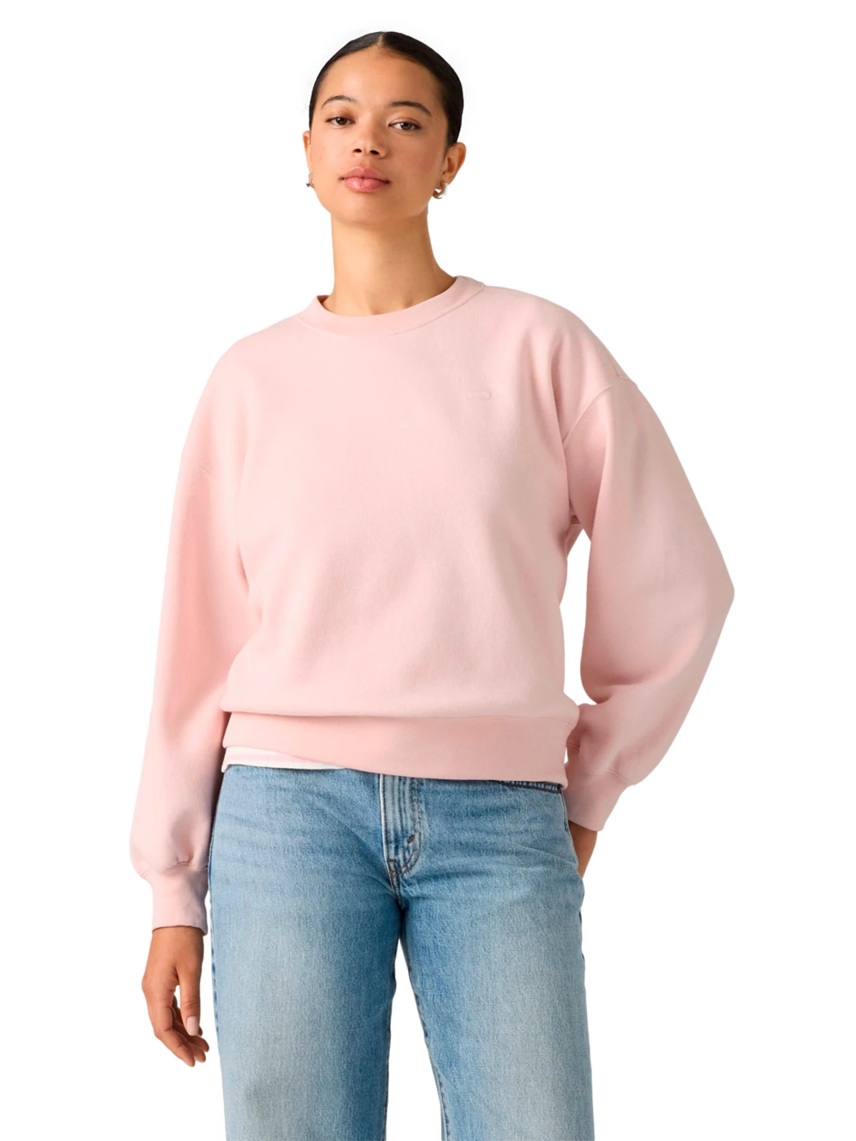 POLERA MUJER LEVI'S EVERYDAY CREW CRYSTAL PINK - 1