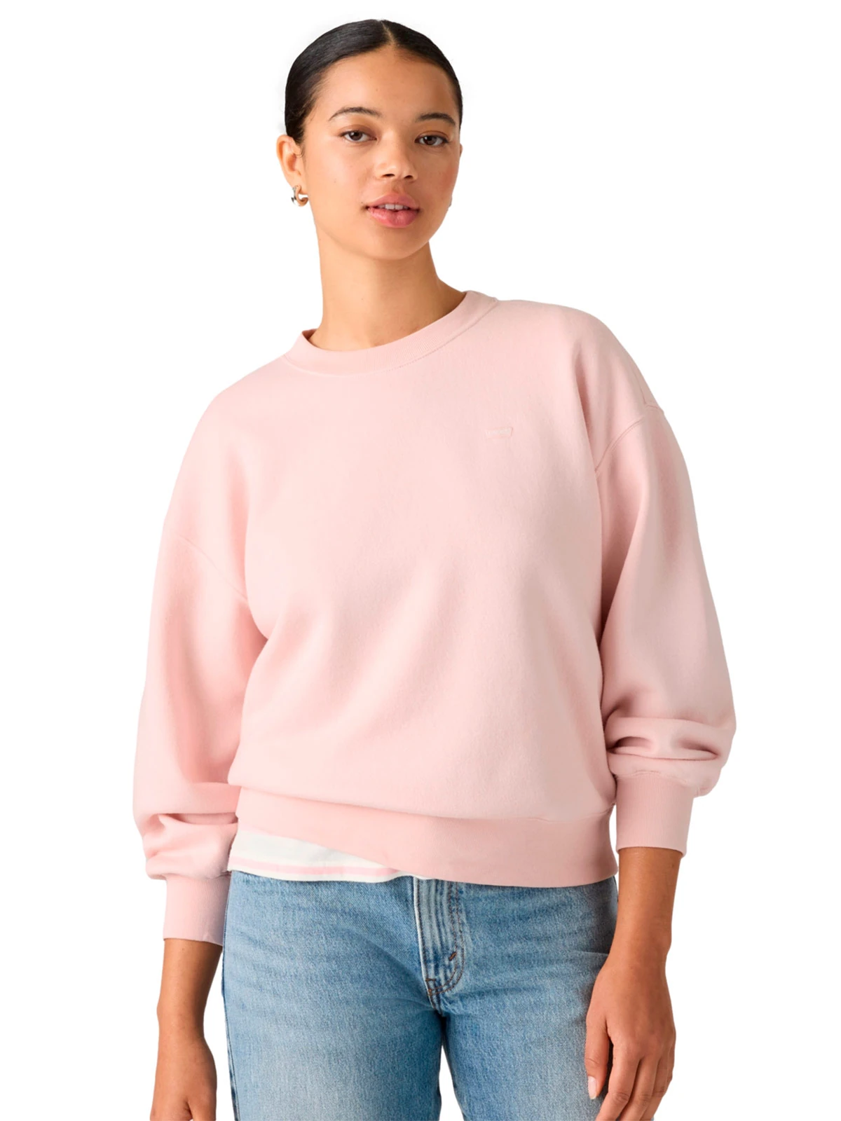 POLERA MUJER LEVI'S EVERYDAY CREW CRYSTAL PINK - 3