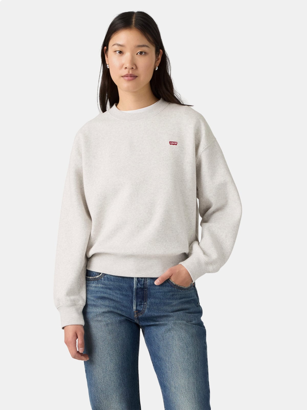 POLERA MUJER LEVI'S EVERYDAY CREW SWEATSHIRT FROSTY - 1