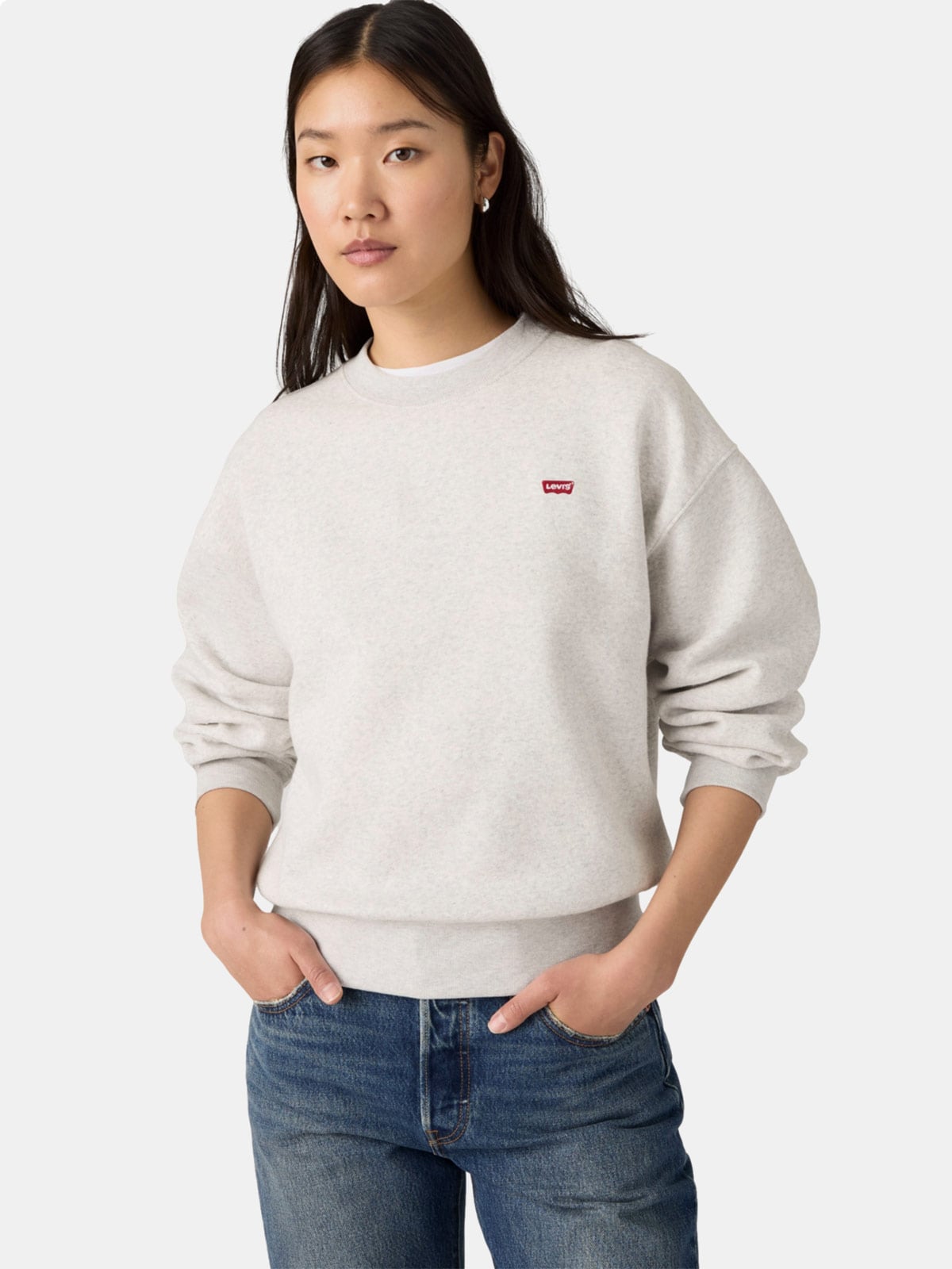 POLERA MUJER LEVI'S EVERYDAY CREW SWEATSHIRT FROSTY - 3