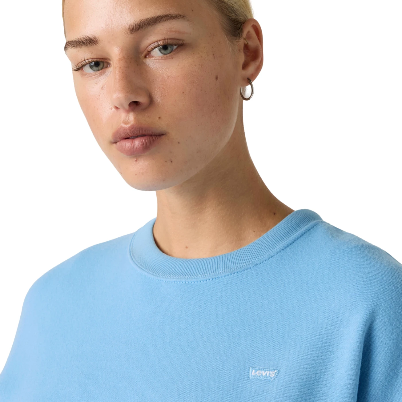 POLERA MUJER LEVI'S EVERYDAY CREW ALASKA BLUE - 3