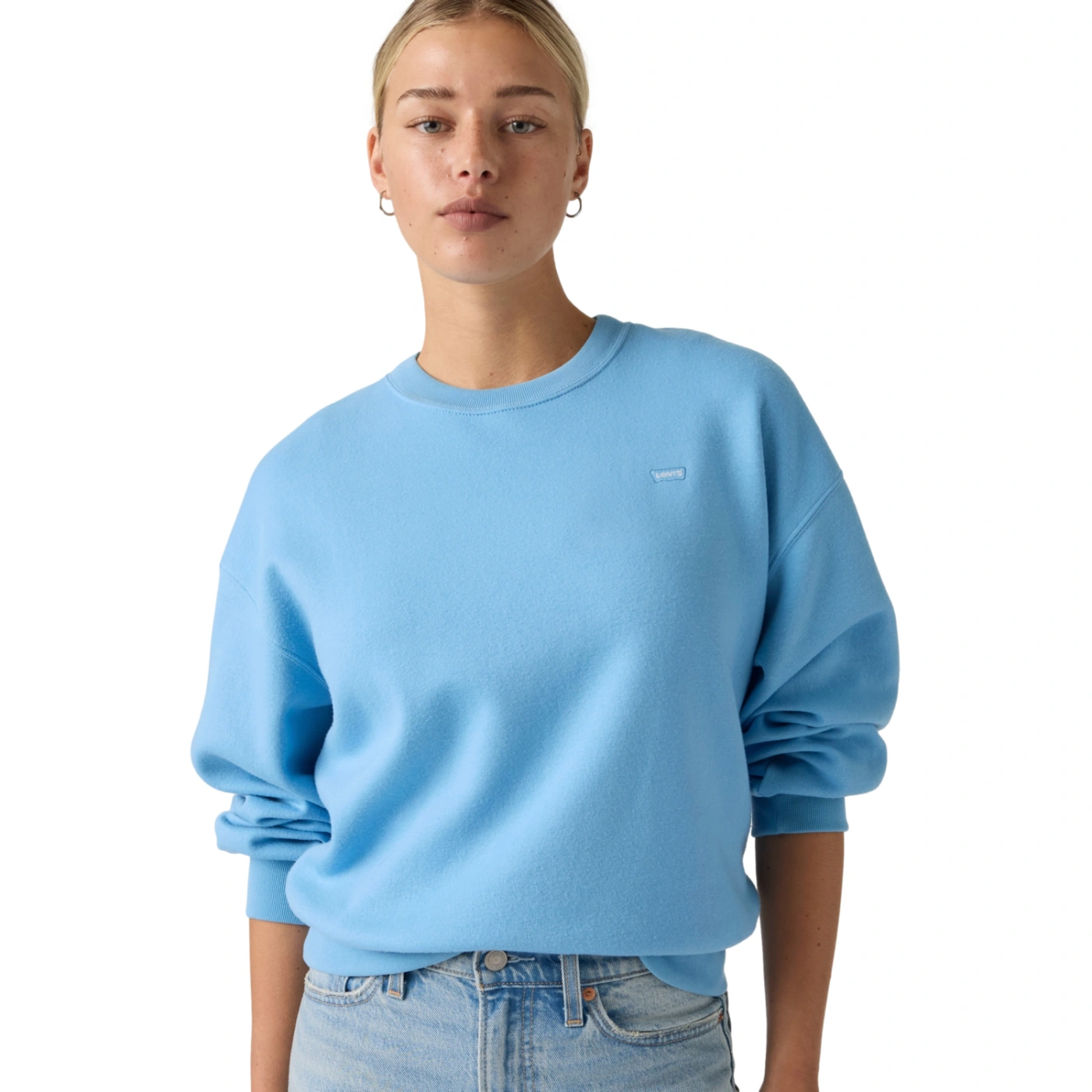 POLERA MUJER LEVI'S EVERYDAY CREW ALASKA BLUE - 4
