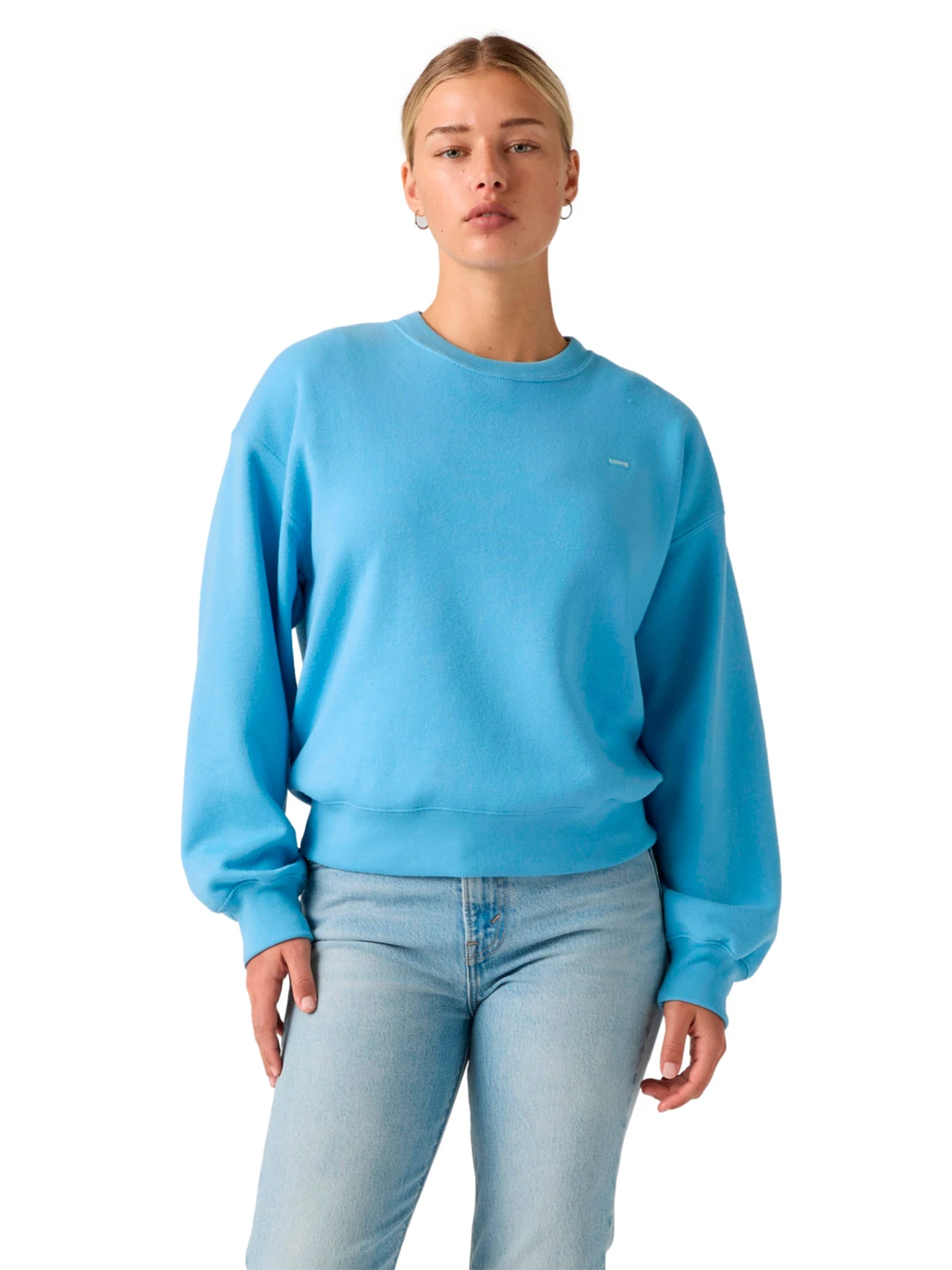 POLERA MUJER LEVI'S EVERYDAY CREW ALASKA BLUE - 1