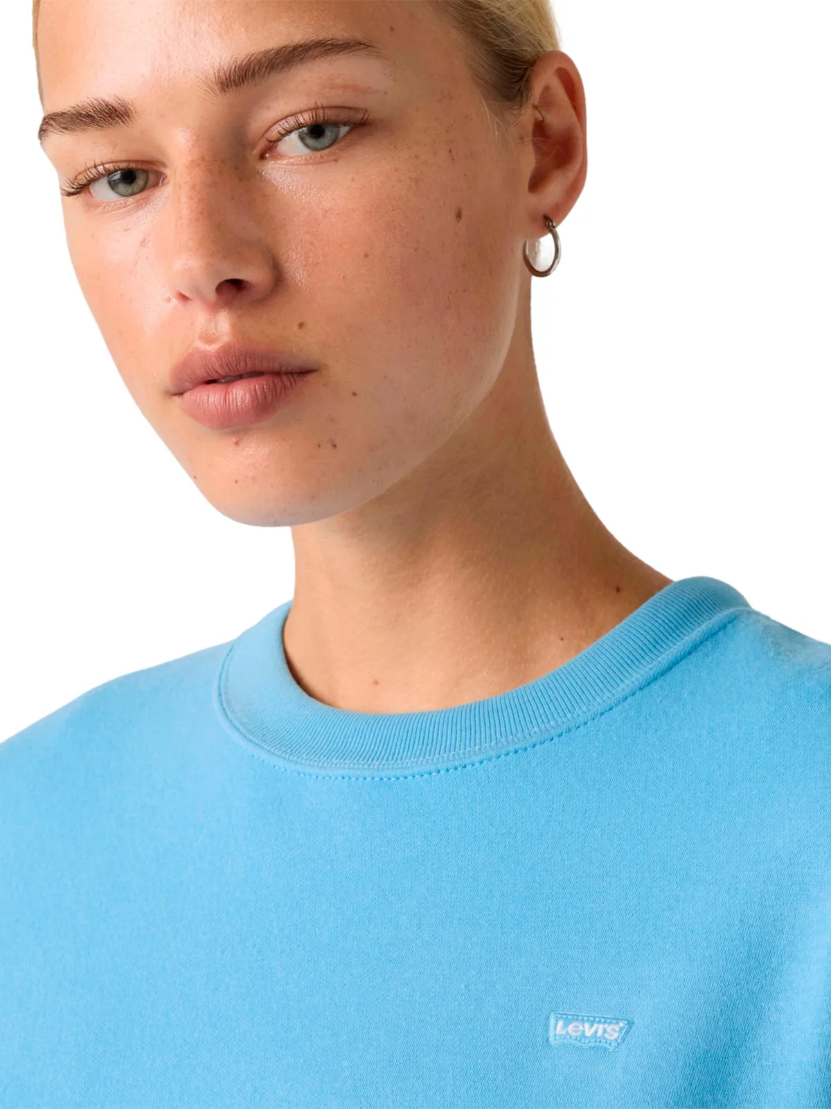 POLERA MUJER LEVI'S EVERYDAY CREW ALASKA BLUE - 3