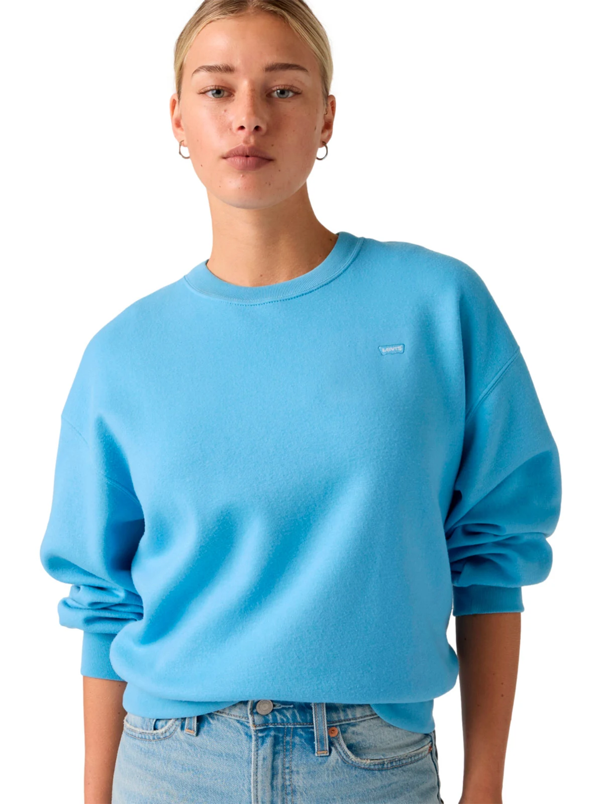 POLERA MUJER LEVI'S EVERYDAY CREW ALASKA BLUE - 4