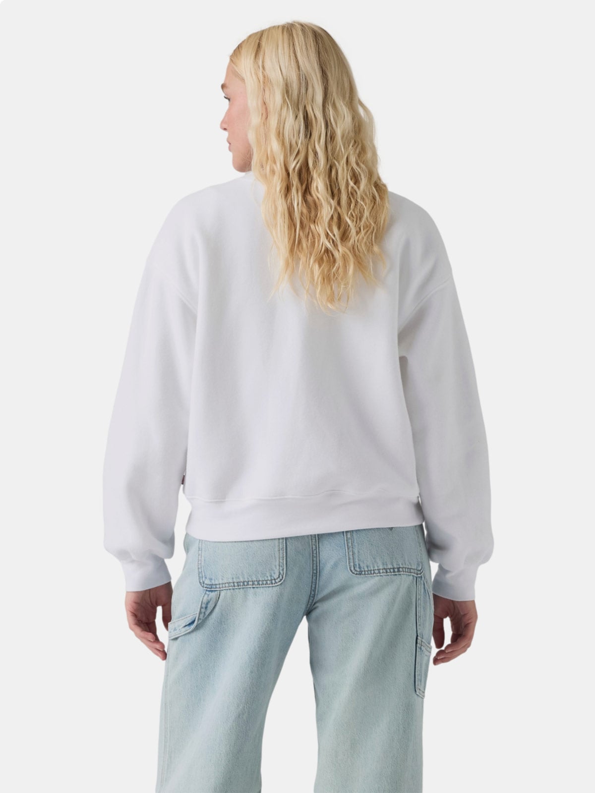 POLERA MUJER LEVI'S EVERYDAY CREW 2.0 ARDEN OF SOUNDS BRIGHT WHITE - 2