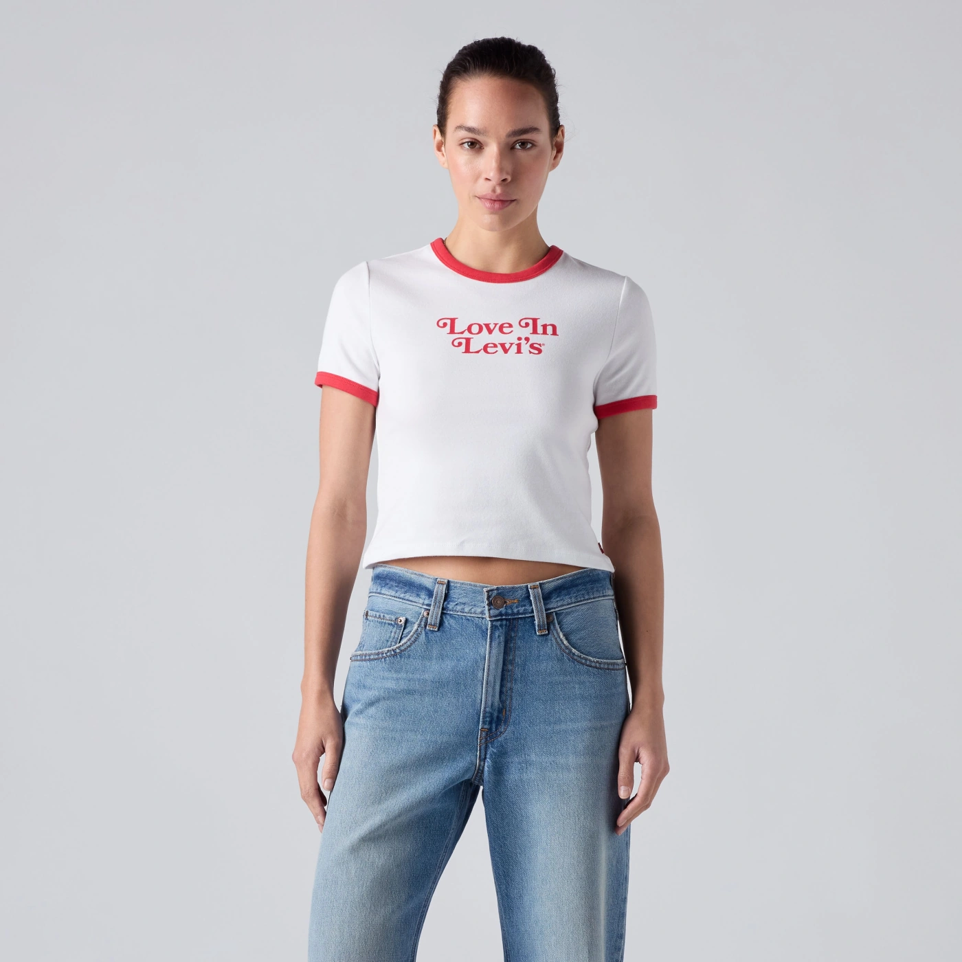 POLO MUJER LEVI'S GR HAYES CROPPED TEE LOVE IN LEVI'S - 1