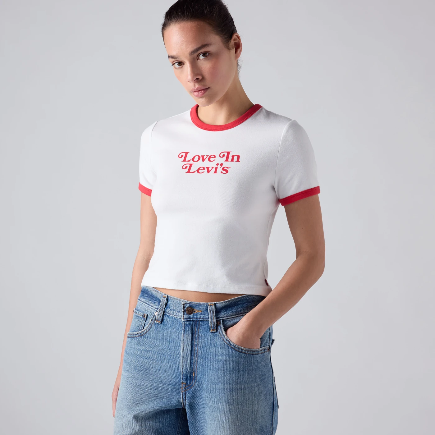POLO MUJER LEVI'S GR HAYES CROPPED TEE LOVE IN LEVI'S - 2