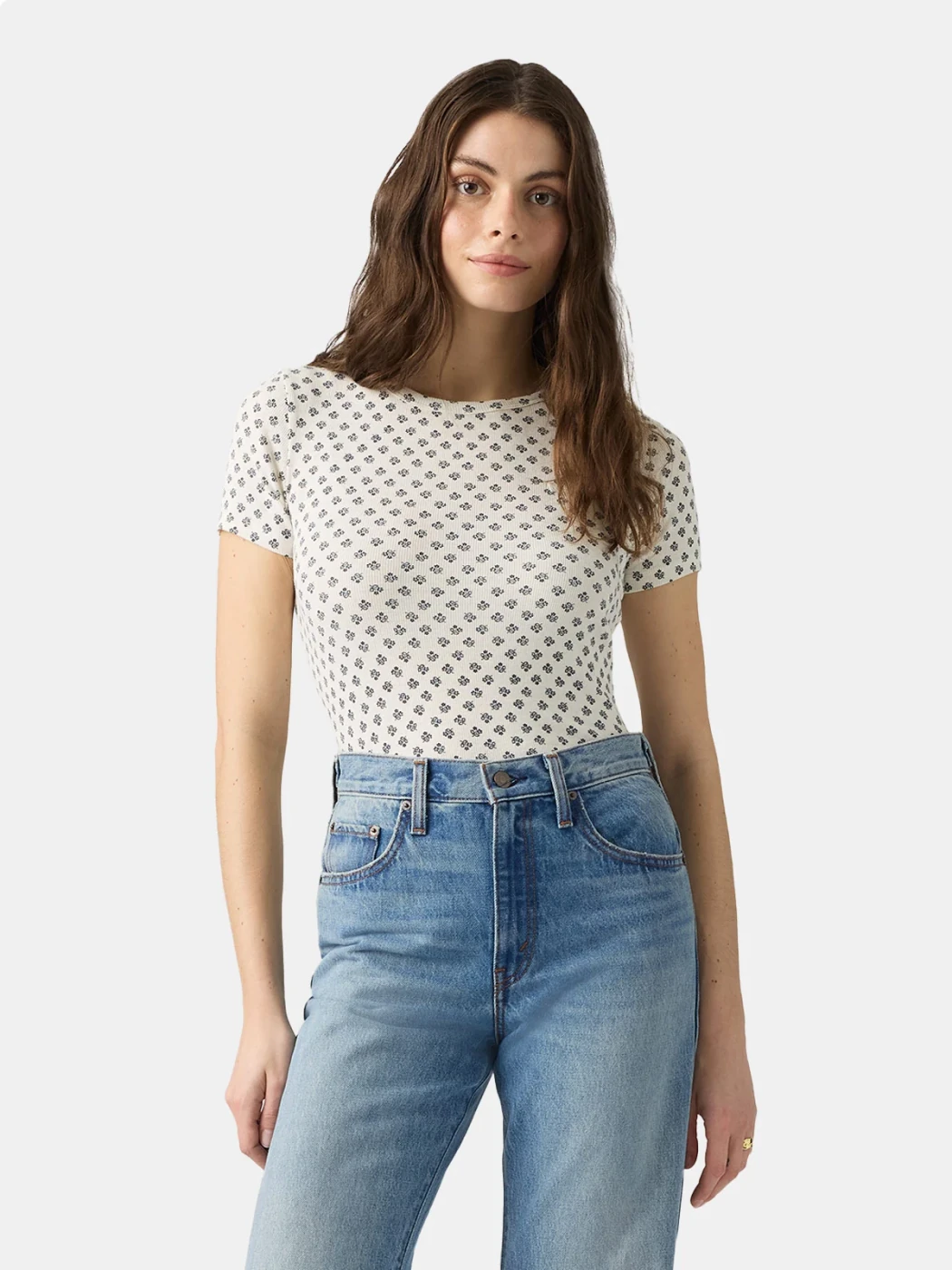 POLO MUJER LEVI'S HAYES TEE AGDA FLORAL - 1