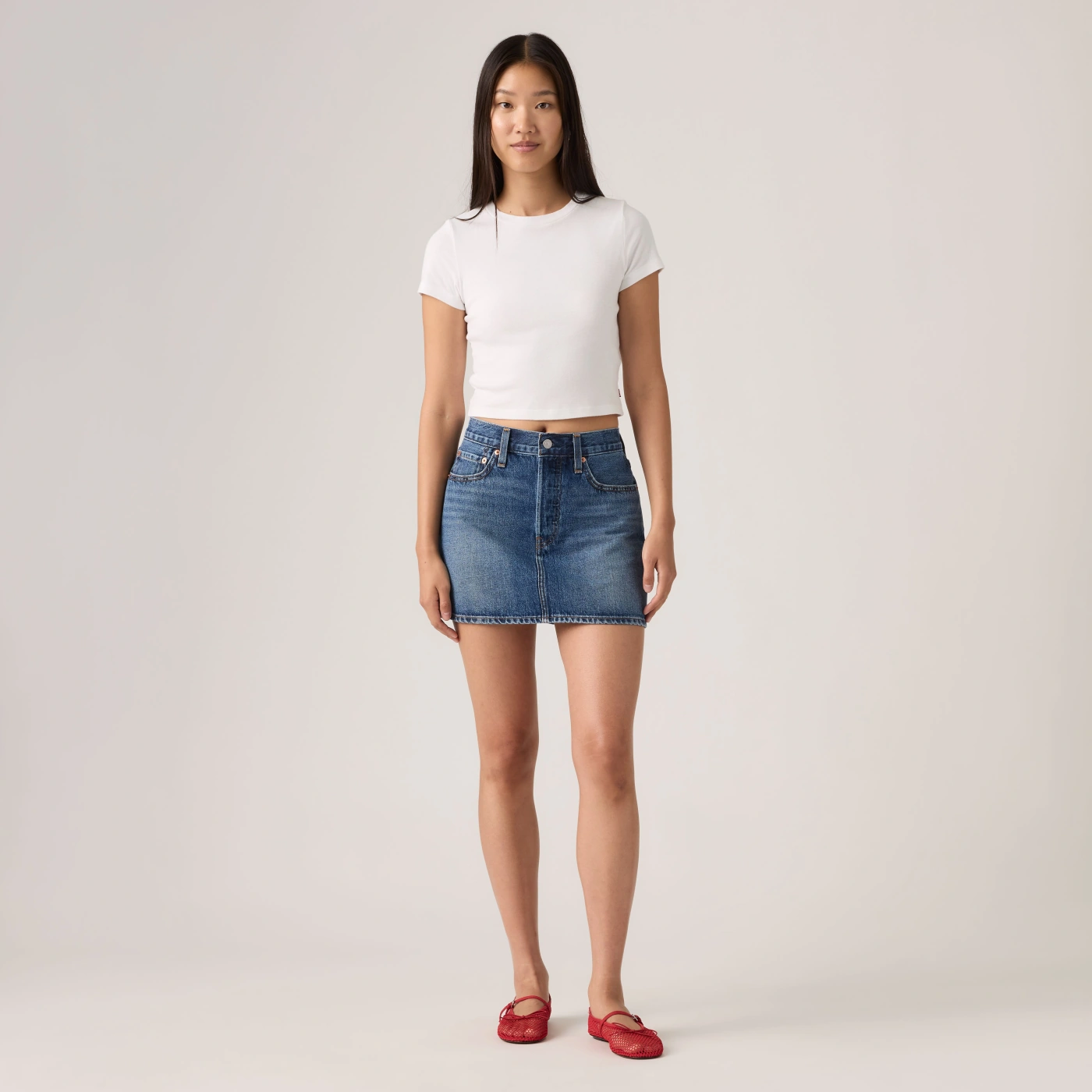 FALDA ALGODÓN MUJER LEVI'S ICON SKIRT BEAUTIFUL TARGET SKIRT - 2
