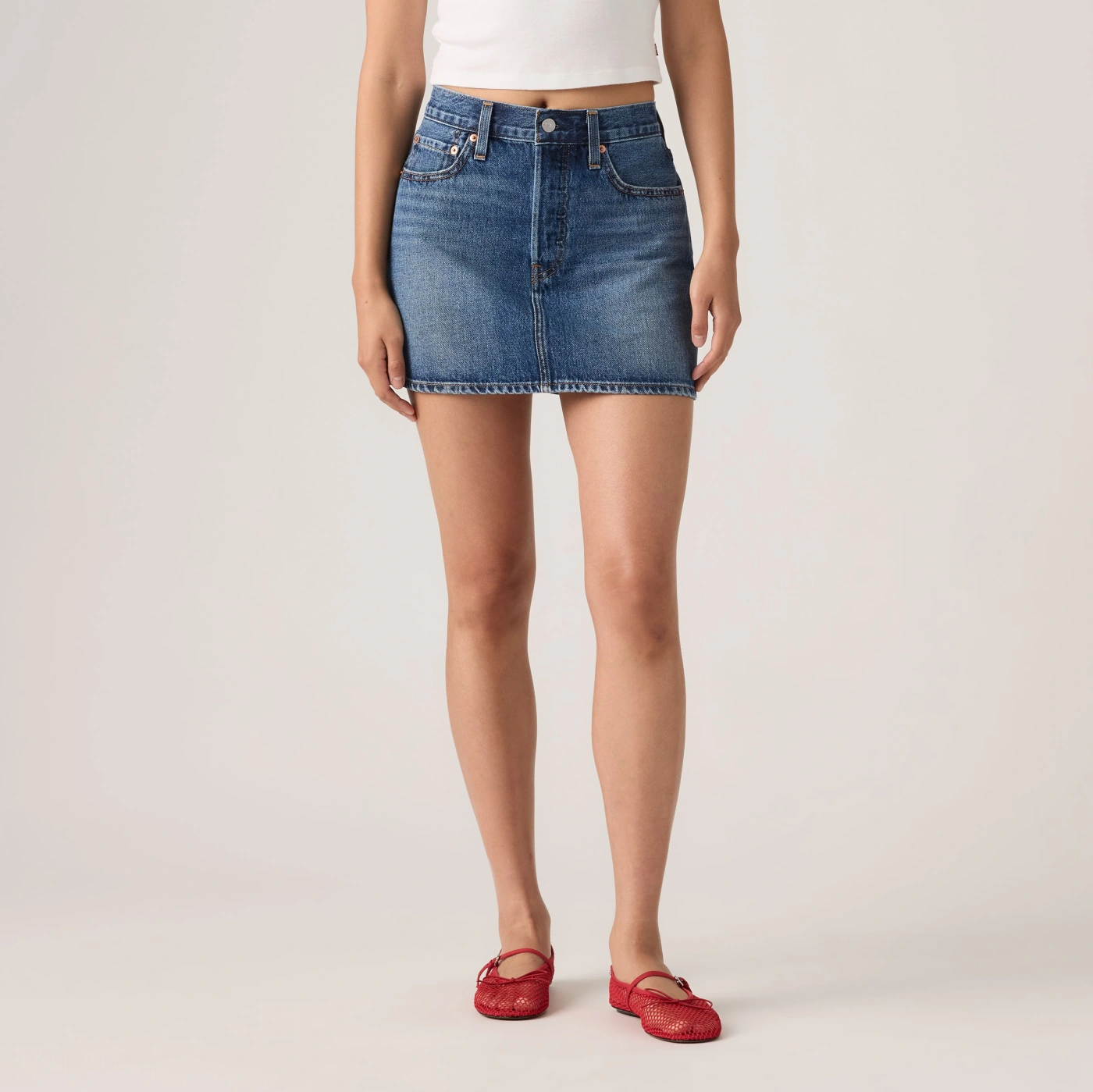 FALDA ALGODÓN MUJER LEVI'S ICON SKIRT BEAUTIFUL TARGET SKIRT - 4