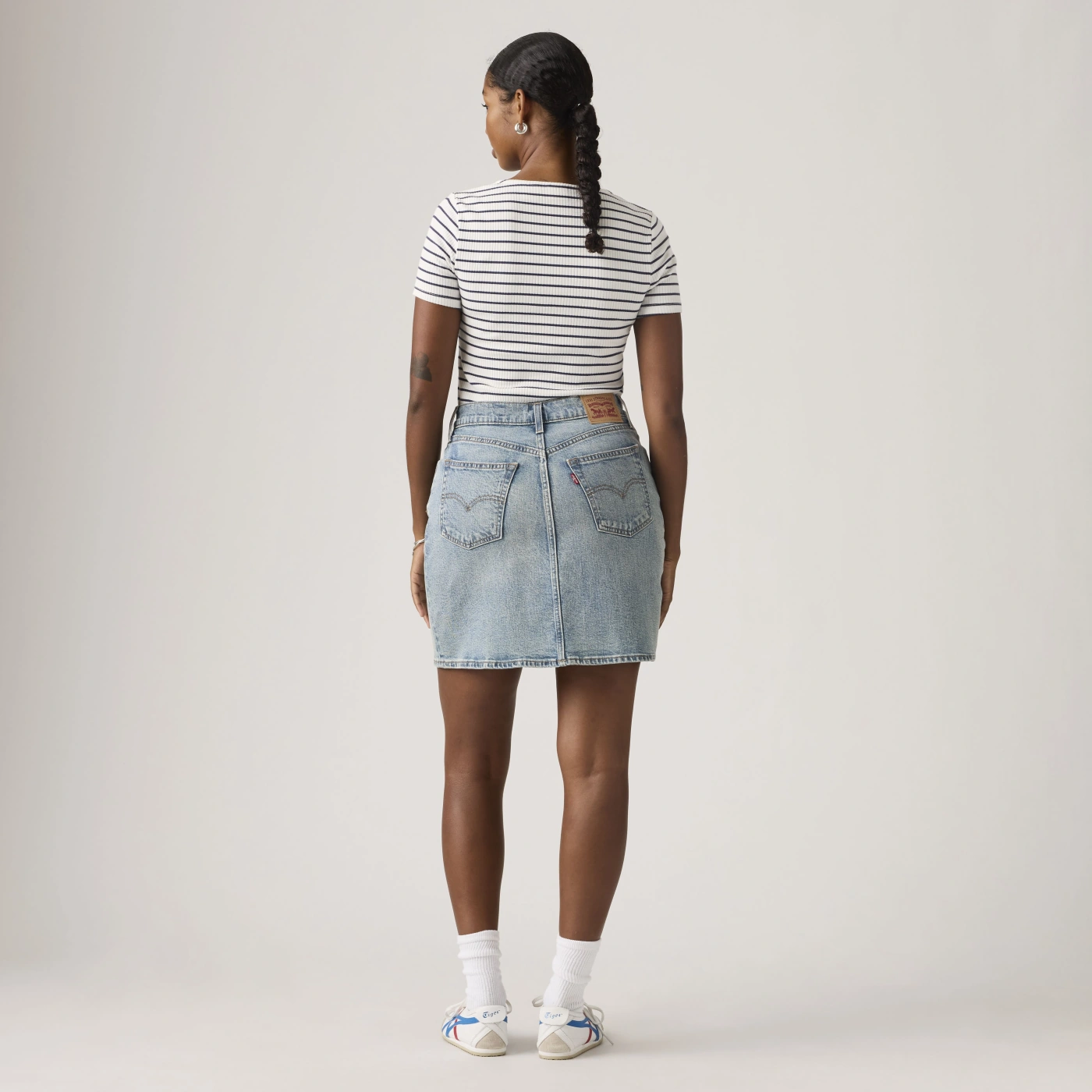FALDA ALGODÓN MUJER LEVI'S MID THIGH SKIRT BLASE BLASE - 2