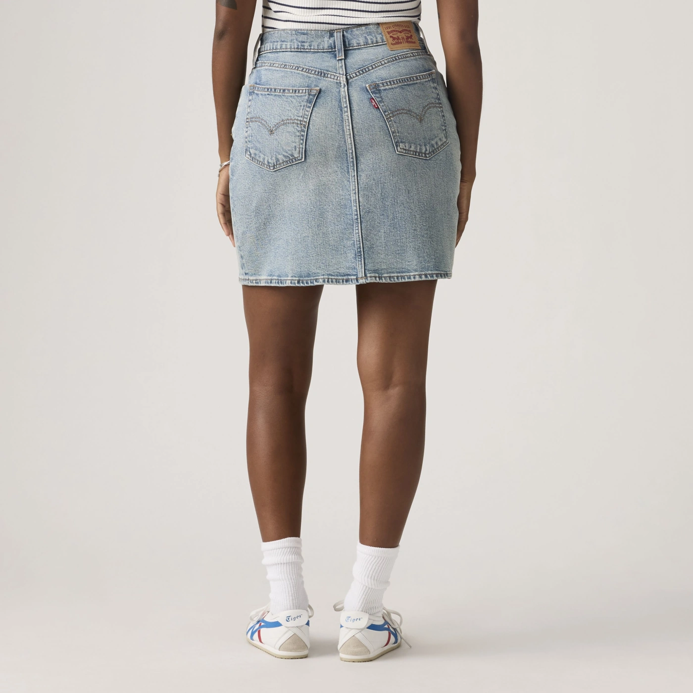 FALDA ALGODÓN MUJER LEVI'S MID THIGH SKIRT BLASE BLASE - 4