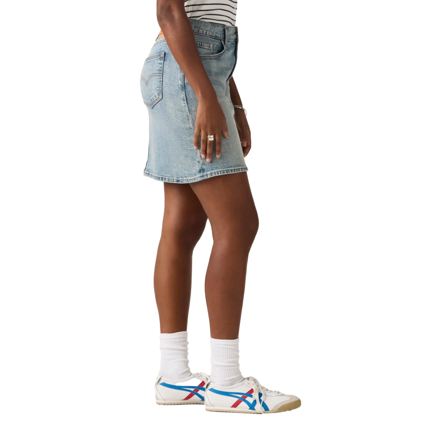 FALDA ALGODÓN MUJER LEVI'S MID THIGH SKIRT BLASE BLASE - 3