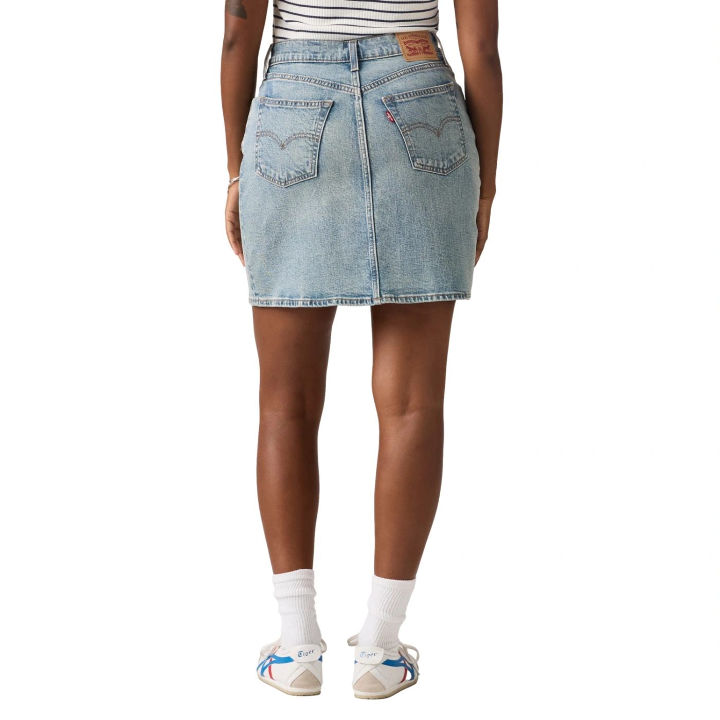 FALDA ALGODÓN MUJER LEVI'S MID THIGH SKIRT BLASE BLASE - 4