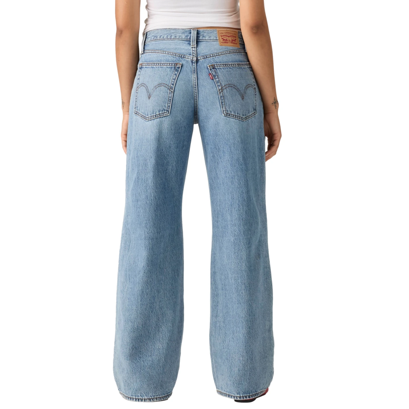 JEANS ALGODÓN SUELTO MUJER LEVIS AZUL MIDDY BALLOON - 4