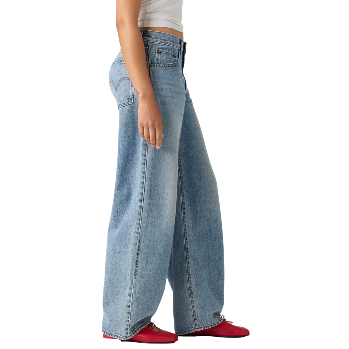 JEANS ALGODÓN SUELTO MUJER LEVIS AZUL MIDDY BALLOON - 3