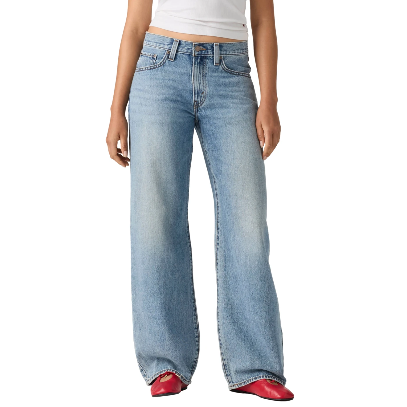 JEANS ALGODÓN SUELTO MUJER LEVIS AZUL MIDDY BALLOON - 2