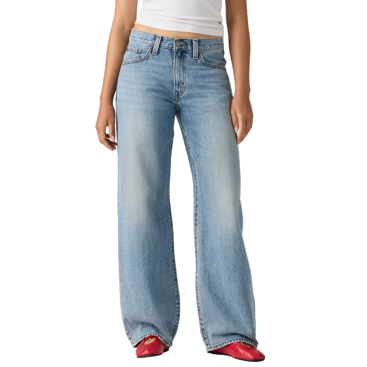 JEANS ALGODÓN SUELTO MUJER LEVIS AZUL MIDDY BALLOON - 3