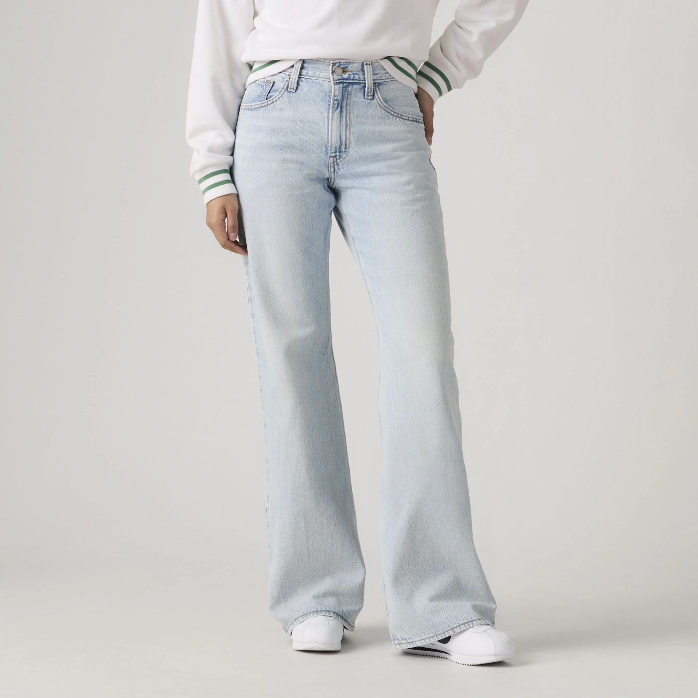 JEAN LOOSE BOOT MUJER LEVI'S MIDDY ABRAIDED ART - 3