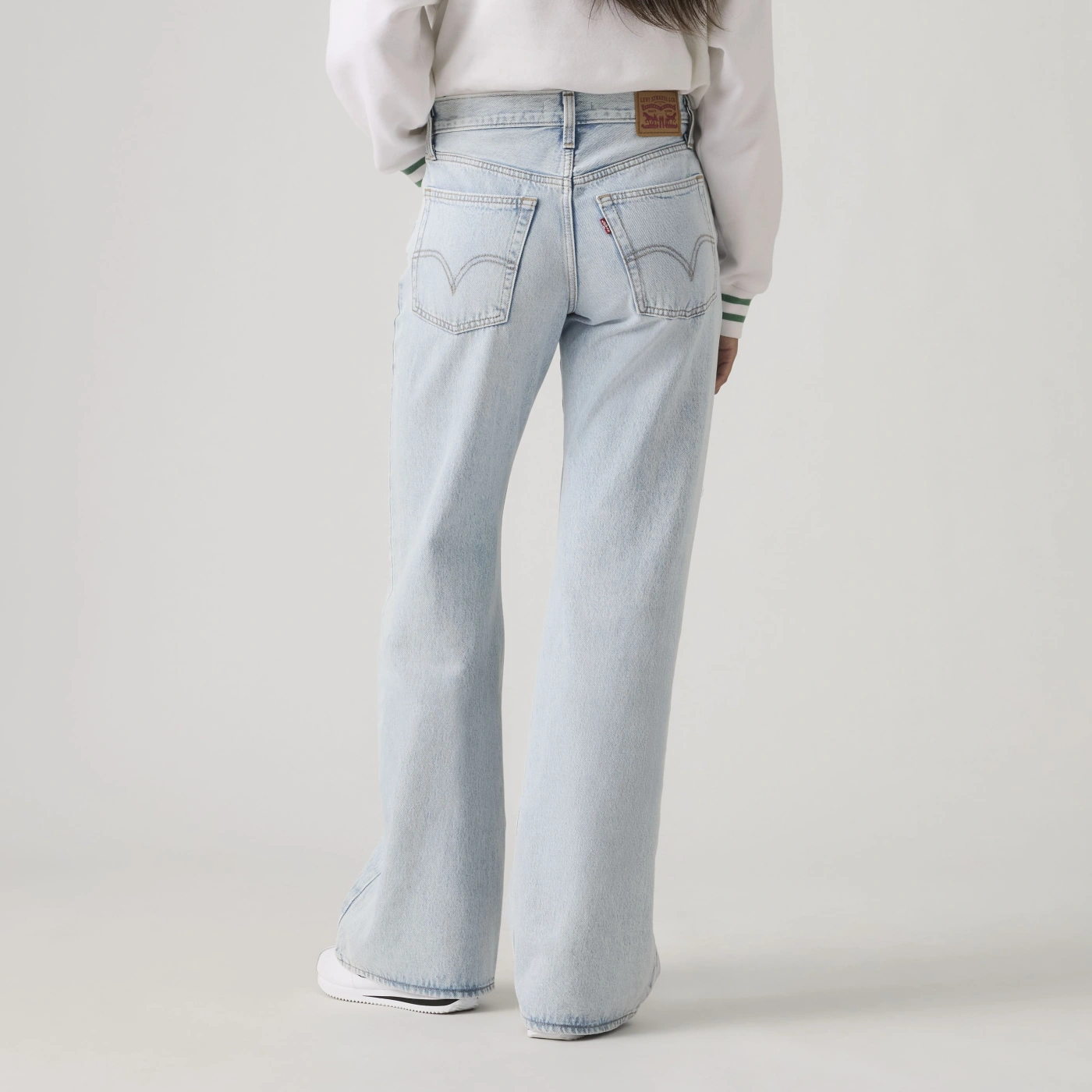 JEAN LOOSE BOOT MUJER LEVI'S MIDDY ABRAIDED ART - 4