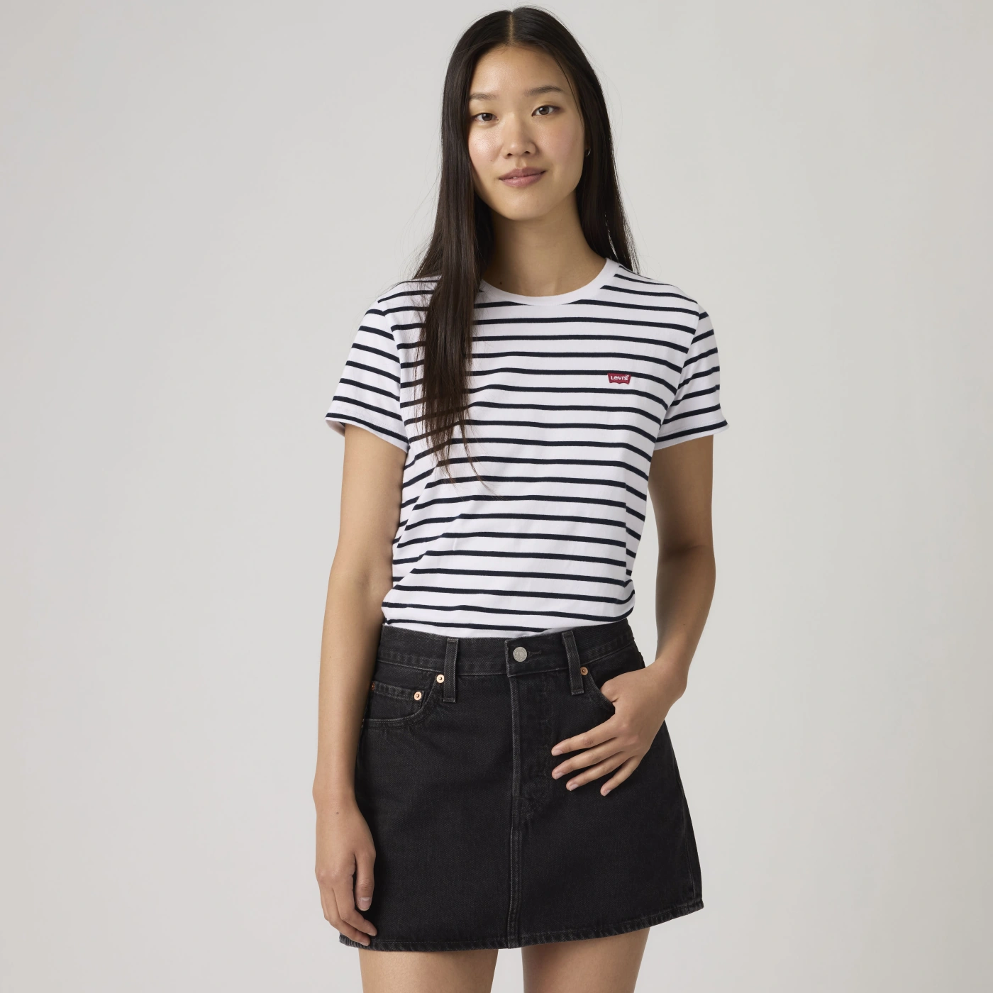POLO MUJER LEVI'S PERFECT TEE EMILY STRIPE - 1
