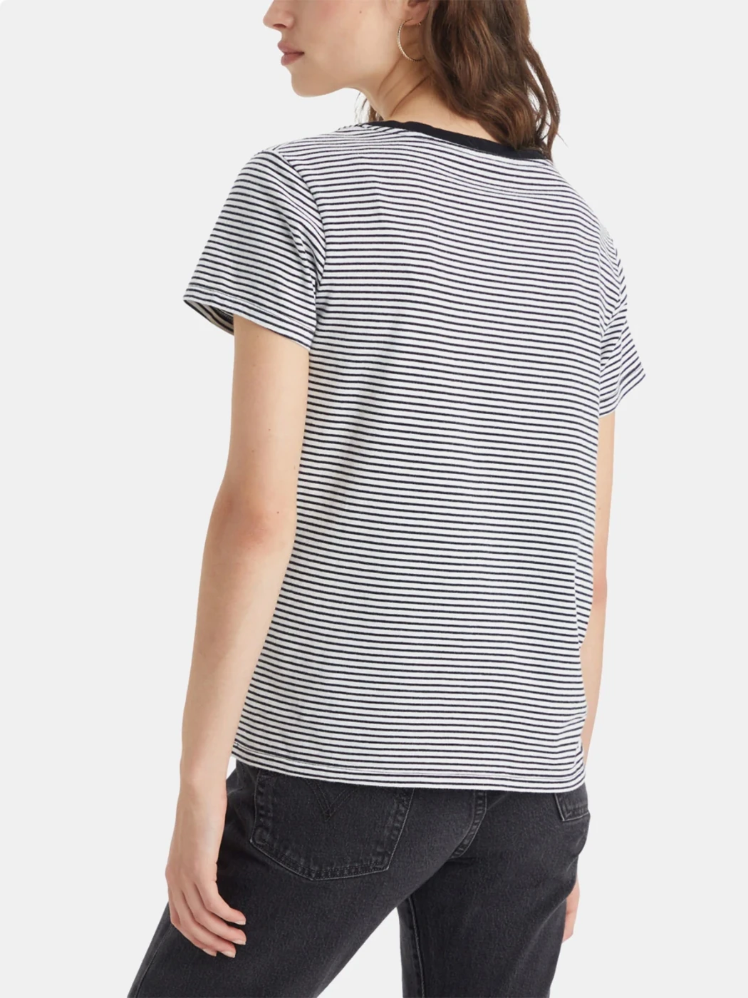 POLO MUJER LEVI'S PERFECT VNECK ANNALISE STRIPE CLOUD DANCER JERSEY - 2