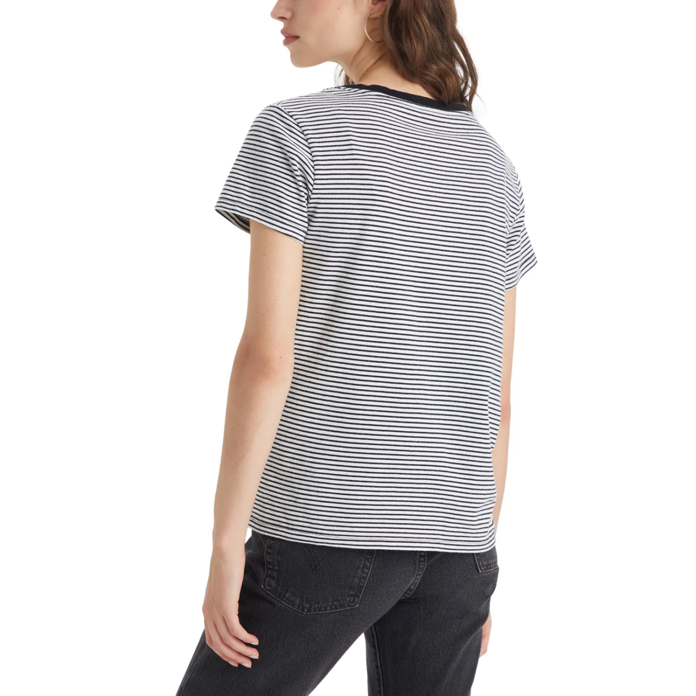 POLO MUJER LEVI'S PERFECT VNECK ANNALISE STRIPE CLOUD DANCER JERSEY - 3