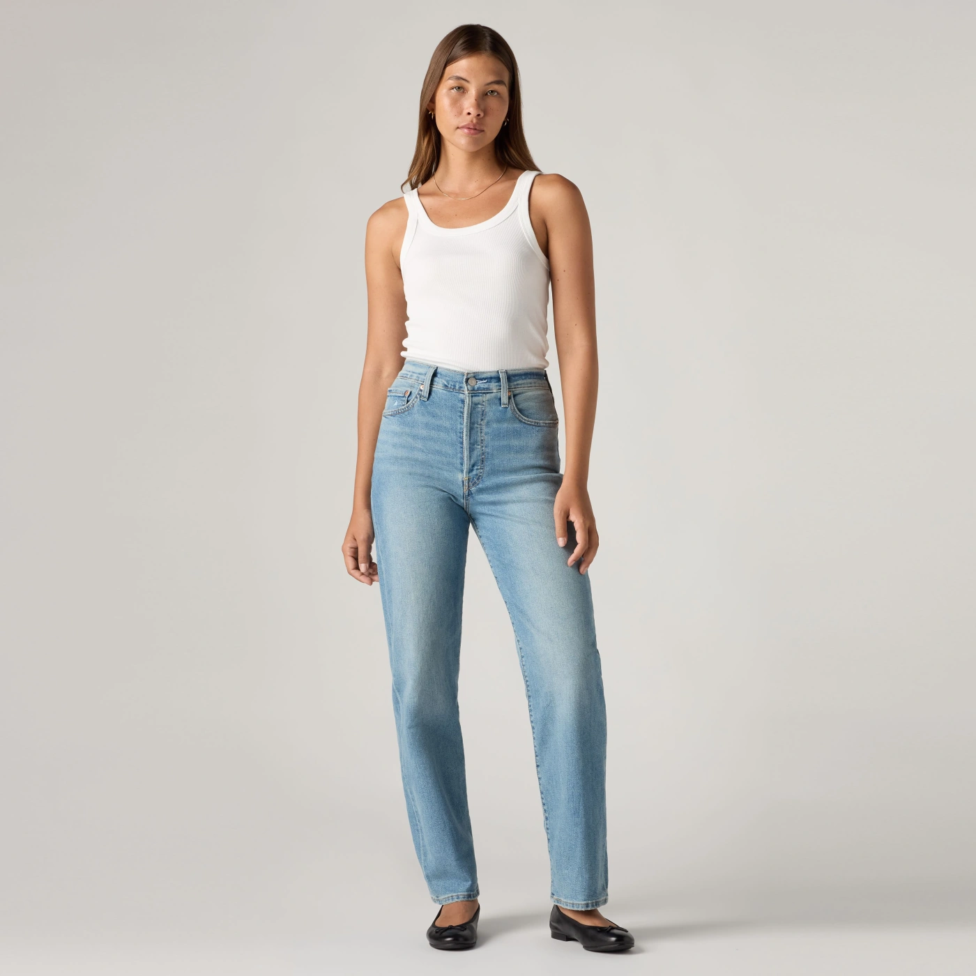 JEAN STRAIGHT MUJER LEVI'S RIBCAGE ANKLE CENTER LANE - 2