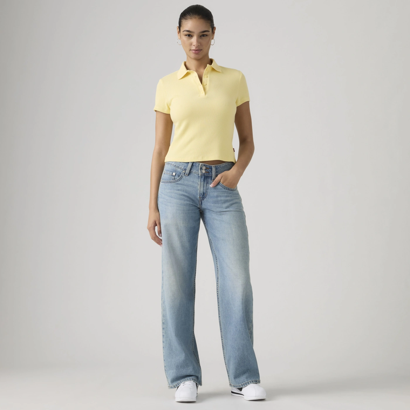 JEANS ALGODÓN SUELTO MUJER LEVIS AZUL SUPERLOW - 1