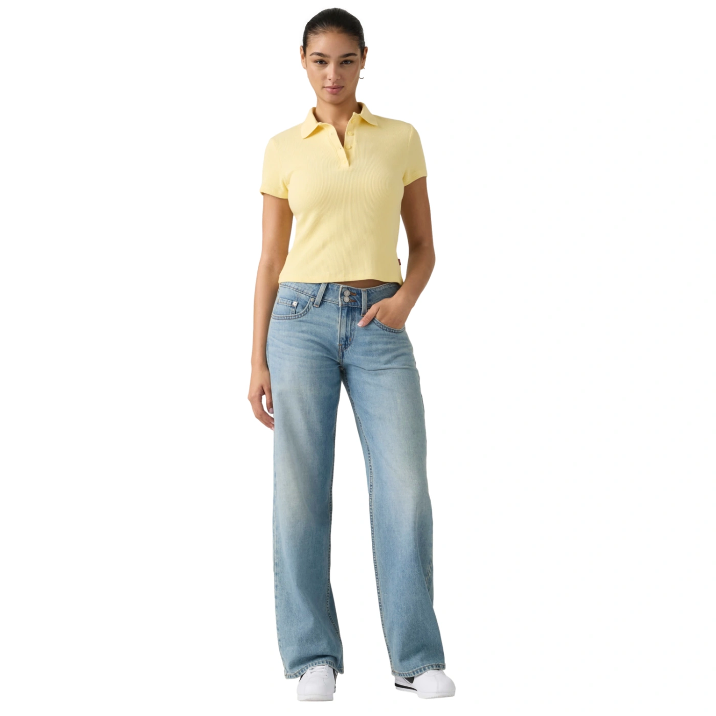 JEANS ALGODÓN SUELTO MUJER LEVIS AZUL SUPERLOW - 1