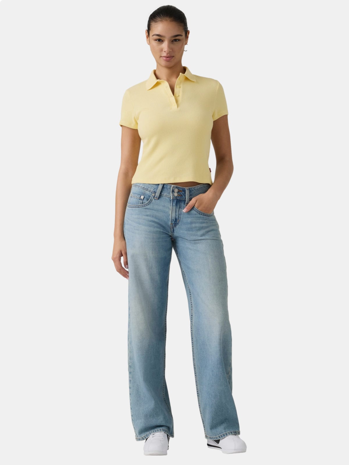 JEANS ALGODÓN SUELTO MUJER LEVIS AZUL SUPERLOW - 1