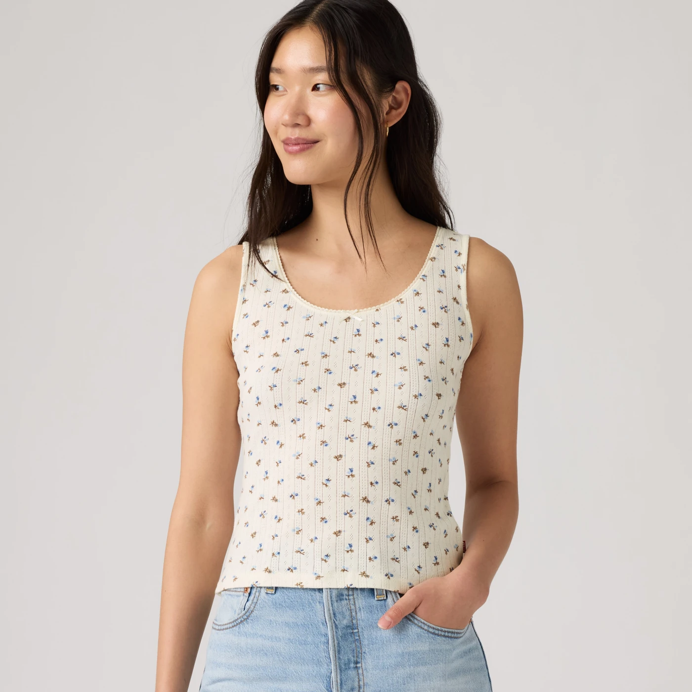 POLO ALGODÓN MUJER LEVI'S SWEETIE SL Marseilles Ditsy EGRET - 2