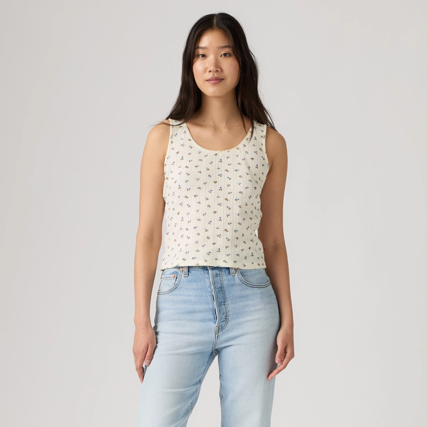 POLO ALGODÓN MUJER LEVI'S SWEETIE SL Marseilles Ditsy EGRET - 1