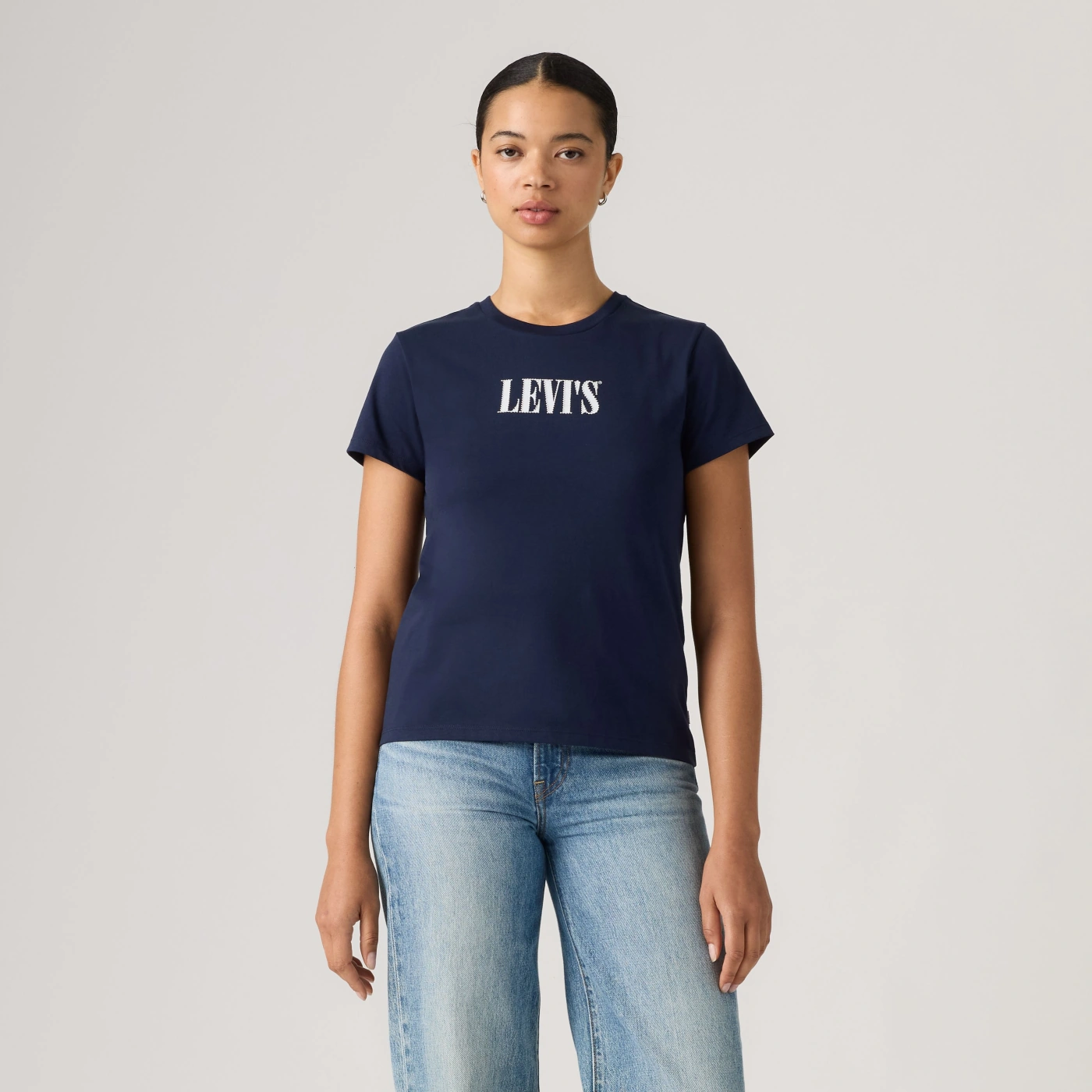 POLO MUJER LEVI'S THE PERFECT TEE SERIF STUD OUTLINE - 1