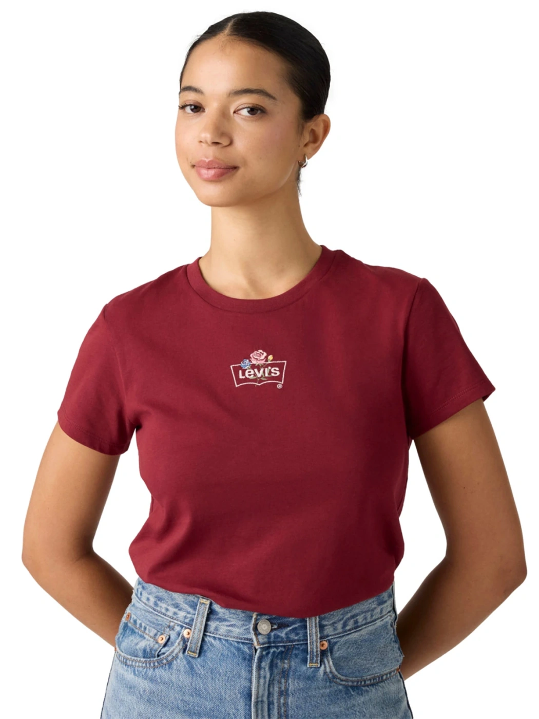 POLO MUJER LEVI'S THE PERFECT TEE EMB ROSE - 3