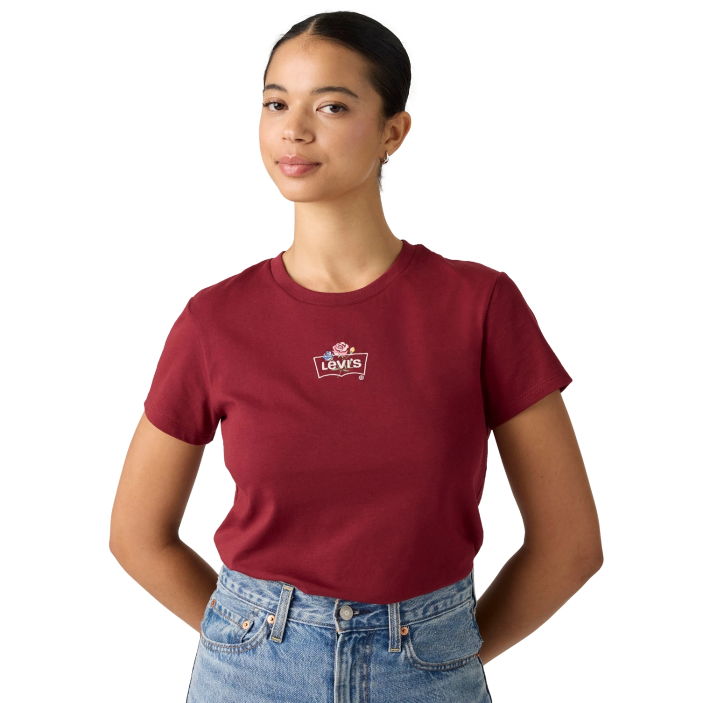 POLO MUJER LEVI'S THE PERFECT TEE EMB ROSE - 3