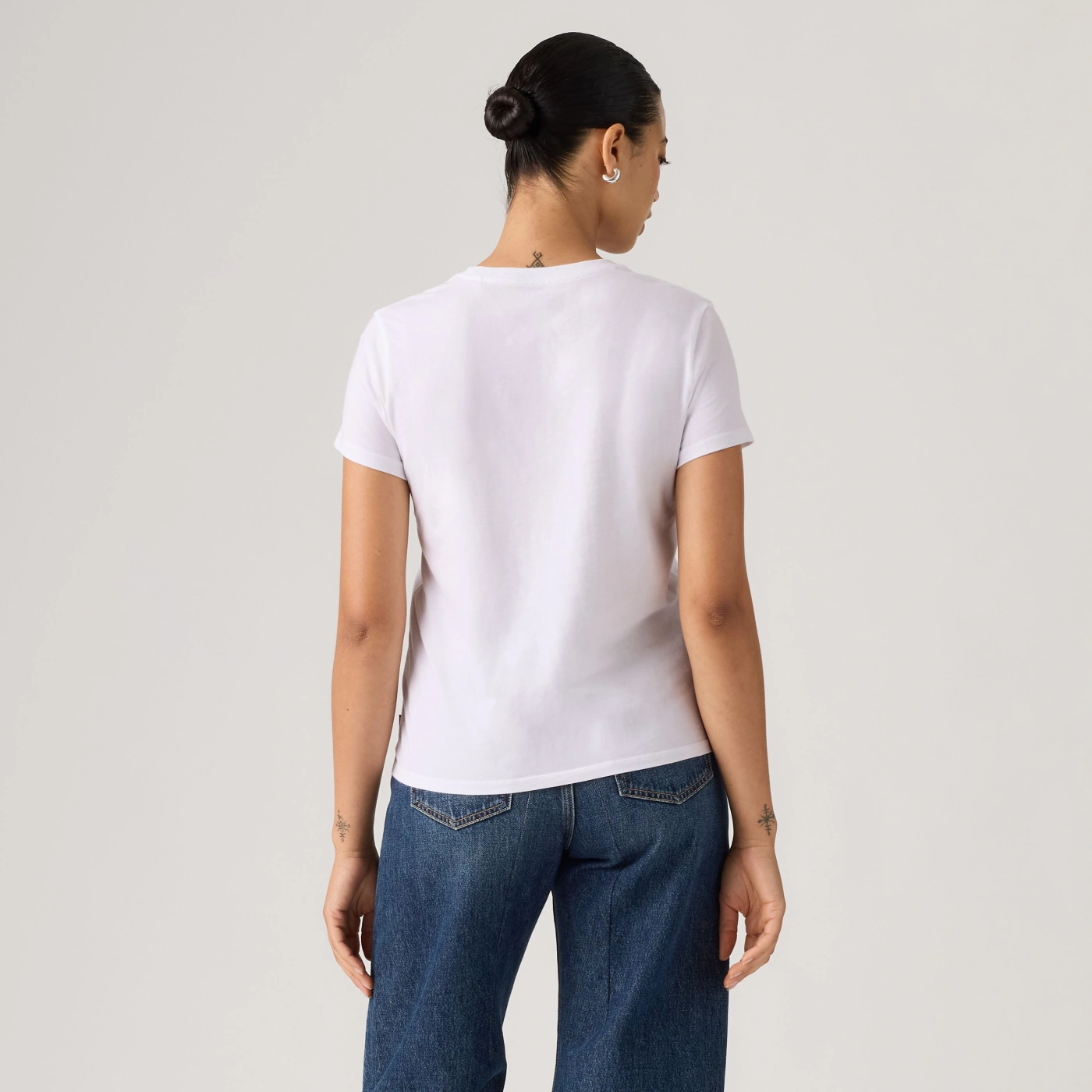 POLO ALGODÓN MUJER LEVI'S THE PERFECT TEE FLORAL BANDANA BW EGRET - 3