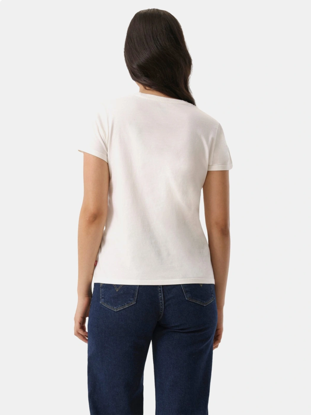 POLO MUJER LEVI'S THE PERFECT TEE SERIF PLANT SHELF EGRET - 2
