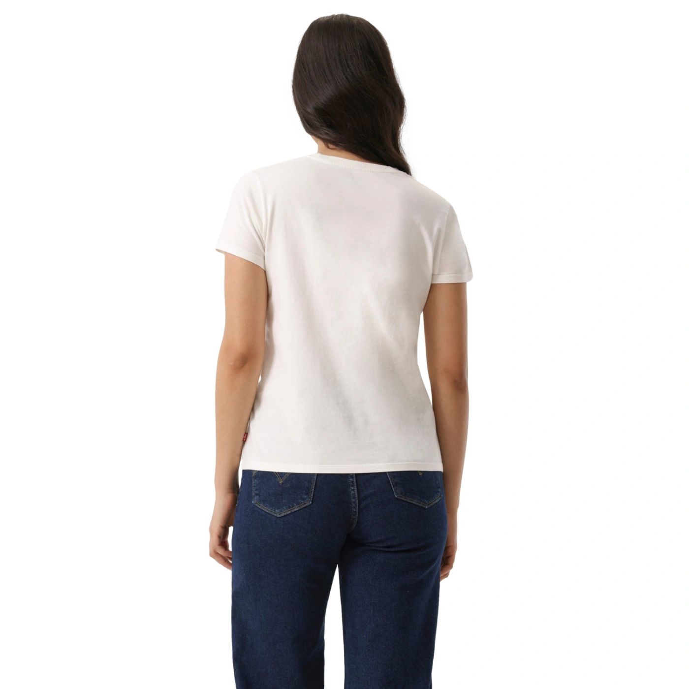 POLO MUJER LEVI'S THE PERFECT TEE SERIF PLANT SHELF EGRET - 3