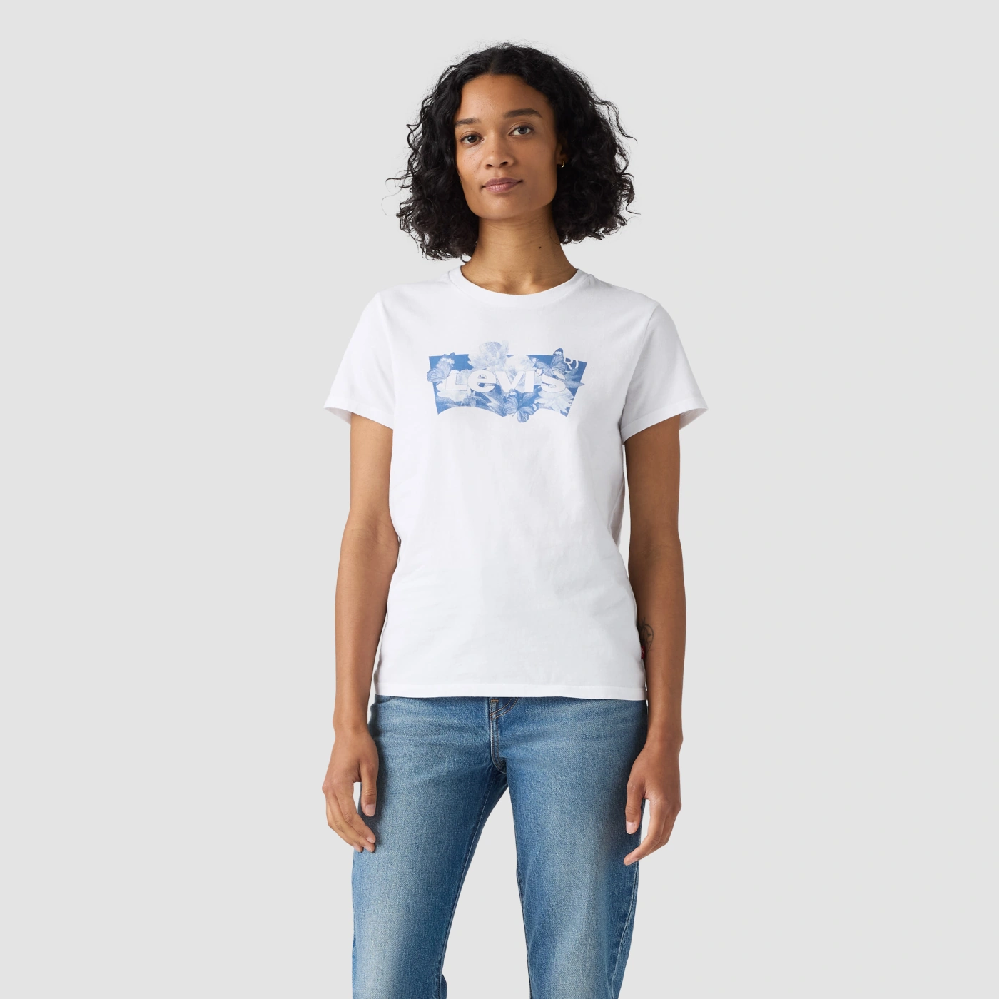 POLO MUJER LEVI'S THE PERFECT TEE BLURRY FLOWER FIELD - 1