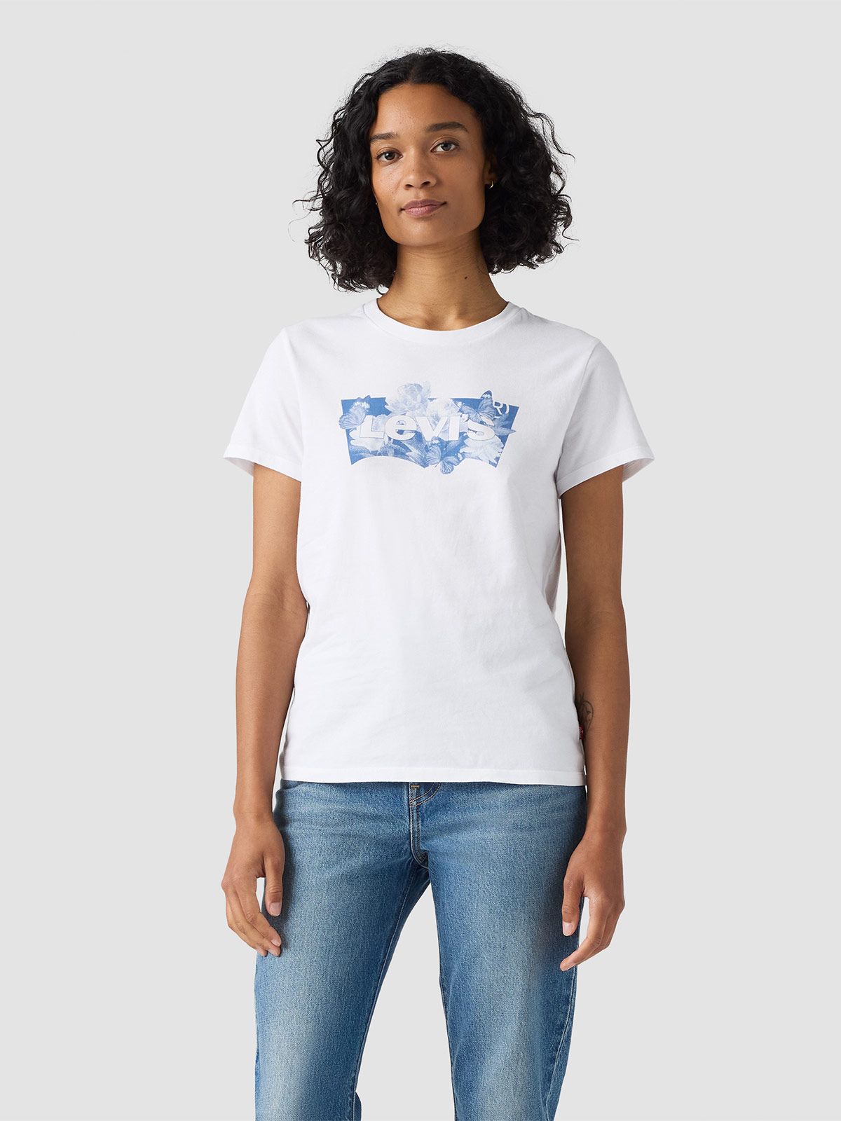 POLO MUJER LEVI'S THE PERFECT TEE BLURRY FLOWER FIELD - 1