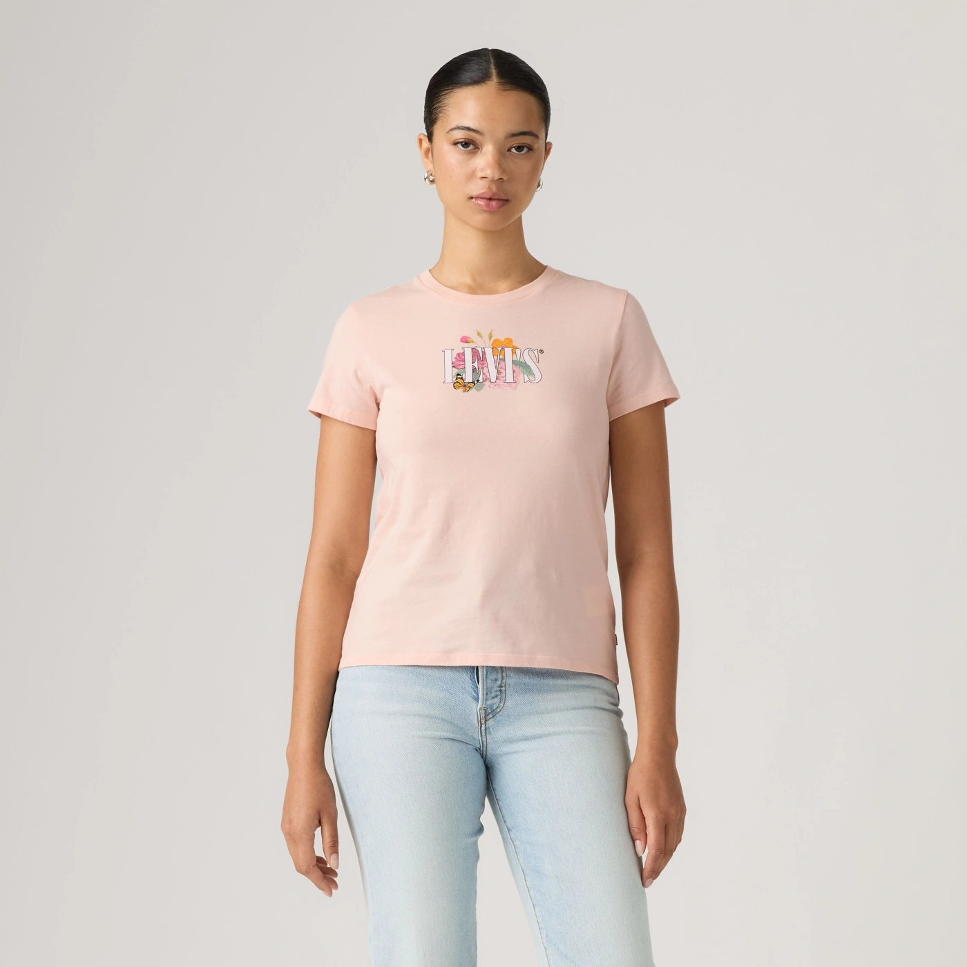 POLO ALGODÓN MUJER LEVI'S THE PERFECT TEE BOTANICAL ROSE SERIF - 2
