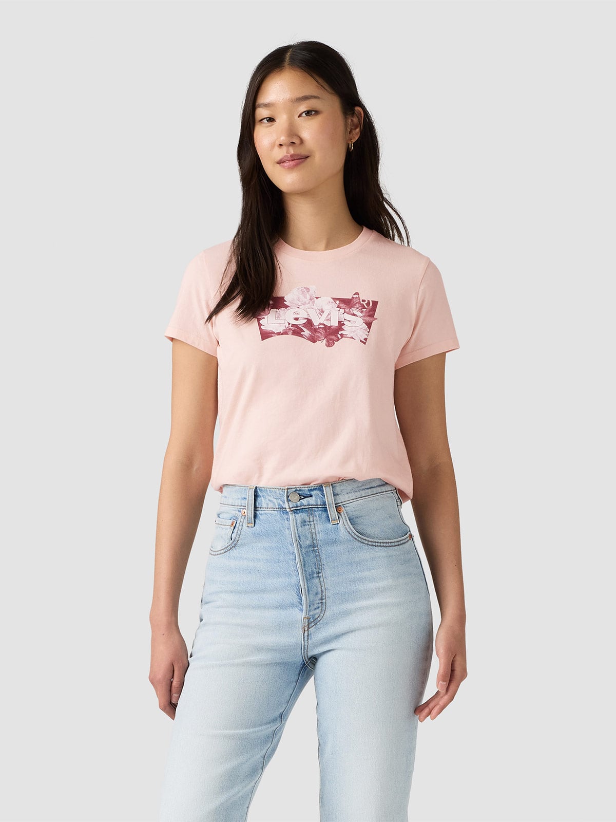 POLO MUJER LEVI'S THE PERFECT TEE BLURRY FLOWER FIELD - 1