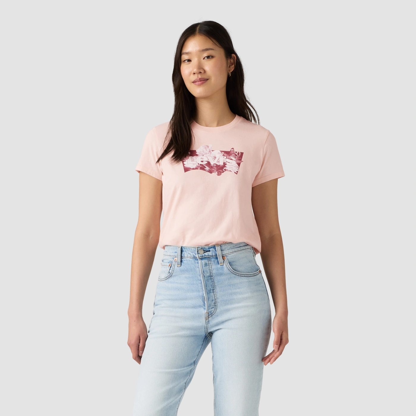 POLO MUJER LEVI'S THE PERFECT TEE BLURRY FLOWER FIELD - 1